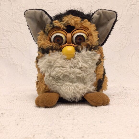 Furby Other - Vintage 90s Furby Tiger Stripe Toy Old Animatronics Memory Lane Parts Only